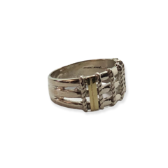 AV 650 Anillo de Diseño Plata y Oro en internet