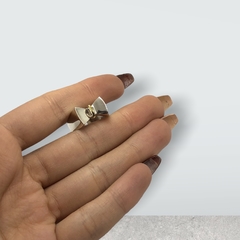 AV 649 Anillo Moño Plata y Oro
