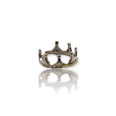 AV 633 Anillo Falange Corona Plata y Oro en internet