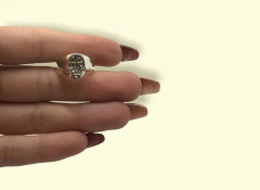 AV 587 Anillo Mano de Fatima Plata y Oro - Stal Joyas