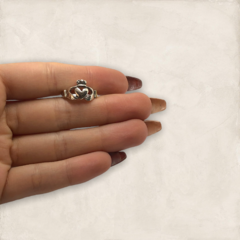 AV 541 Anillo Corazon Plata y Oro - comprar online