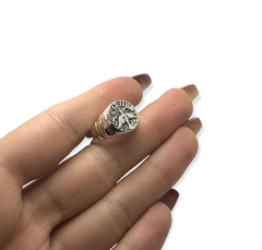 AV 444 Anillo Aguila Plata y Oro - comprar online