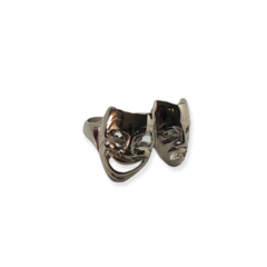 AV 324 Anillo Caras Teatrales Plata 925 en internet