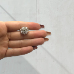 AV 209 Anillo Rosa Plata y Oro