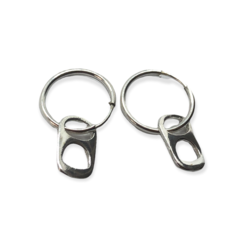 ART 2 Aro Argolla con Dije Chapita Plata 925