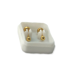 3322-117 Abridores Bolita (4mm) Acero Dorado