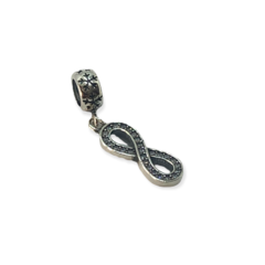 1.4 gr Dije Charm Infinito con Cubics Plata Italiana - comprar online