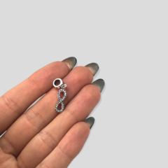 1.4 gr Dije Charm Infinito con Cubics Plata Italiana en internet