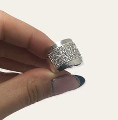 AG 499 Anillo Cubics Grande Plata 925 - Stal Joyas
