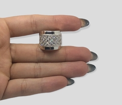 AG 499 Anillo Cubics Grande Plata 925 - tienda online