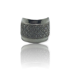 AG 499 Anillo Cubics Grande Plata 925 - Stal Joyas