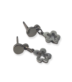 10149 Aros Colgantes Flor Acero Quirúrgico - comprar online