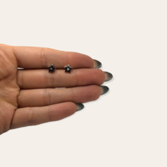 3058 Aros Pasantes Estrella con Cubic (7 mm) Blanco Acero Quirúrgico - comprar online