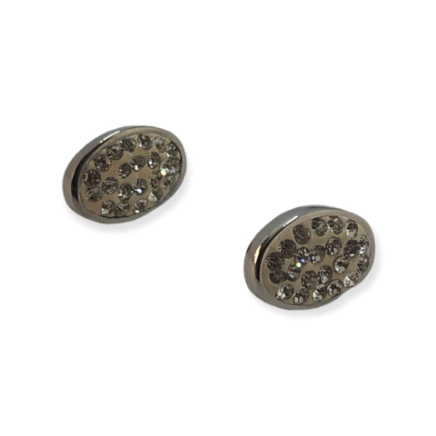 3162 Aros Pasantes con Cubics Blancos Acero Quirúrgico