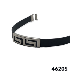 46205 Pulsera Caucho y Acero Quirúrgico