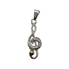 MADJ 160 Dije Clave del Sol Plata y Oro