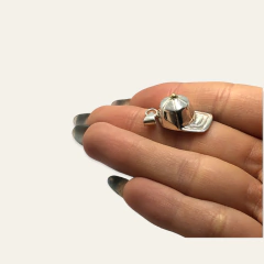 MADJ 159 Dije Gorra Plata y Oro - Stal Joyas