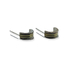 ART 14-4 Aros Pasantes Plata y Oro - comprar online