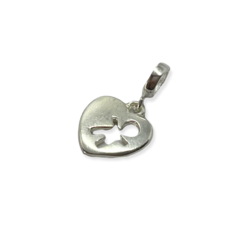 MINI 14 Dije para Charms Corazon con Nene Plata Italiana en internet