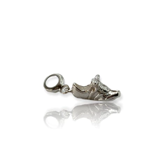 MINI 69 Dije para Charms Botin de Futbol Plata Italiana