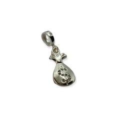 MINI 59 Dije para Charms Bola de Dinero Plata Italiana