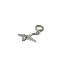 MINI 41 Dije para Charms Avion Plata Italiana