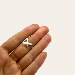 MINI 41 Dije para Charms Avion Plata Italiana - comprar online