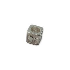 MINI 3 Dije para Charms Nene Cuadrado Plata Italiana - comprar online