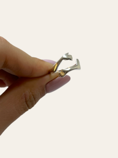 AV 009 Anillo Abrazo Plata 925 (SIN ESTUCHE)