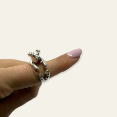 MAAN 259 Anillo Perro Boxer Plata 925