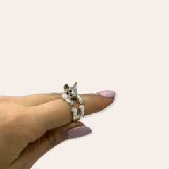 MAAN 175 Anillo Perro Bulldog Plata 925 - comprar online