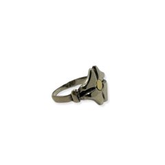 MAAN 122 Anillo Flor Plata y Oro
