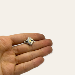 MAAN 122 Anillo Flor Plata y Oro - comprar online