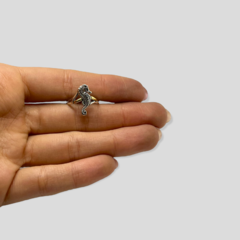 MAAN 34 Anillo Caballito de Mar Plata y Oro - comprar online