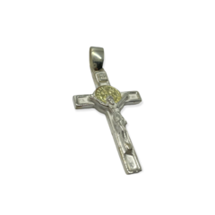 DI-RU SB-O Dije Cristo en la Cruz Plata y Oro - comprar online