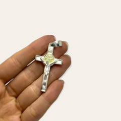 DI-RU SB-O Dije Cristo en la Cruz Plata y Oro en internet