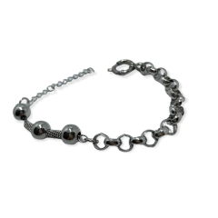 8692 Pulsera Rolo Bolitas Acero Quirúrgico en internet