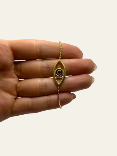 8791-3 Pulsera Corbatera Regulable Ojo Acero Dorado en internet