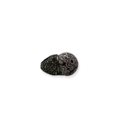 CAR 72 VI Dije "Lady Di" Piedra Floral (10 mm) Acero Quirúrgico
