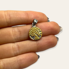 5786 Dije Arbol de la Vida Acero Quirúrgico Dorado - comprar online