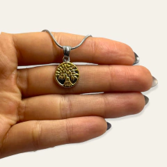 5786 Dije Arbol de la Vida Acero Quirúrgico Dorado en internet