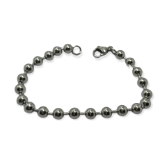 8008-1 Pulsera Bolitas (6 mm) Acero Quirúrgico