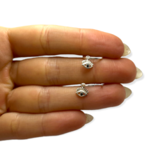 ART 2 Aros Argollas de Ojitos - Variedad de colores Plata 925 - tienda online