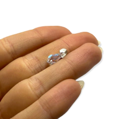SWA-1 Gota Cristal Blanco Plata Italiana (SIN CADENA) - comprar online