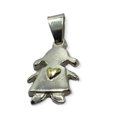 ART 34 N y V Dijes Nena y Nene Plata 925 (venta por unidad) - Stal Joyas