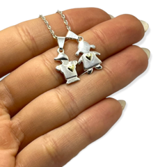 ART 34 N y V Dijes Nena y Nene Plata 925 (venta por unidad)