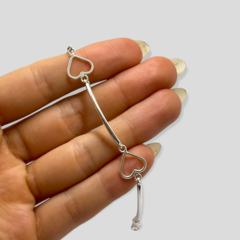 SE 2 Pulsera Corazones Plata 925 en internet