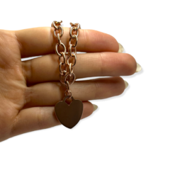 8189 RO Pulsera Tres Corazones Acero Quirúrgico Rose en internet
