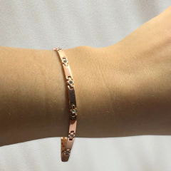 8046 CH-RO Pulsera Finita Acero Quirúrgico Rose