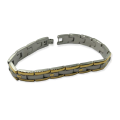 8147 Pulsera Masculina Acero Quirúrgico Dorado en internet